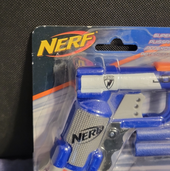 New! NERF N-STRIKE JOLT Blaster Toy Gun w/ 2 Elite Darts & Cocking Handle, Blue - Picture 9 of 9